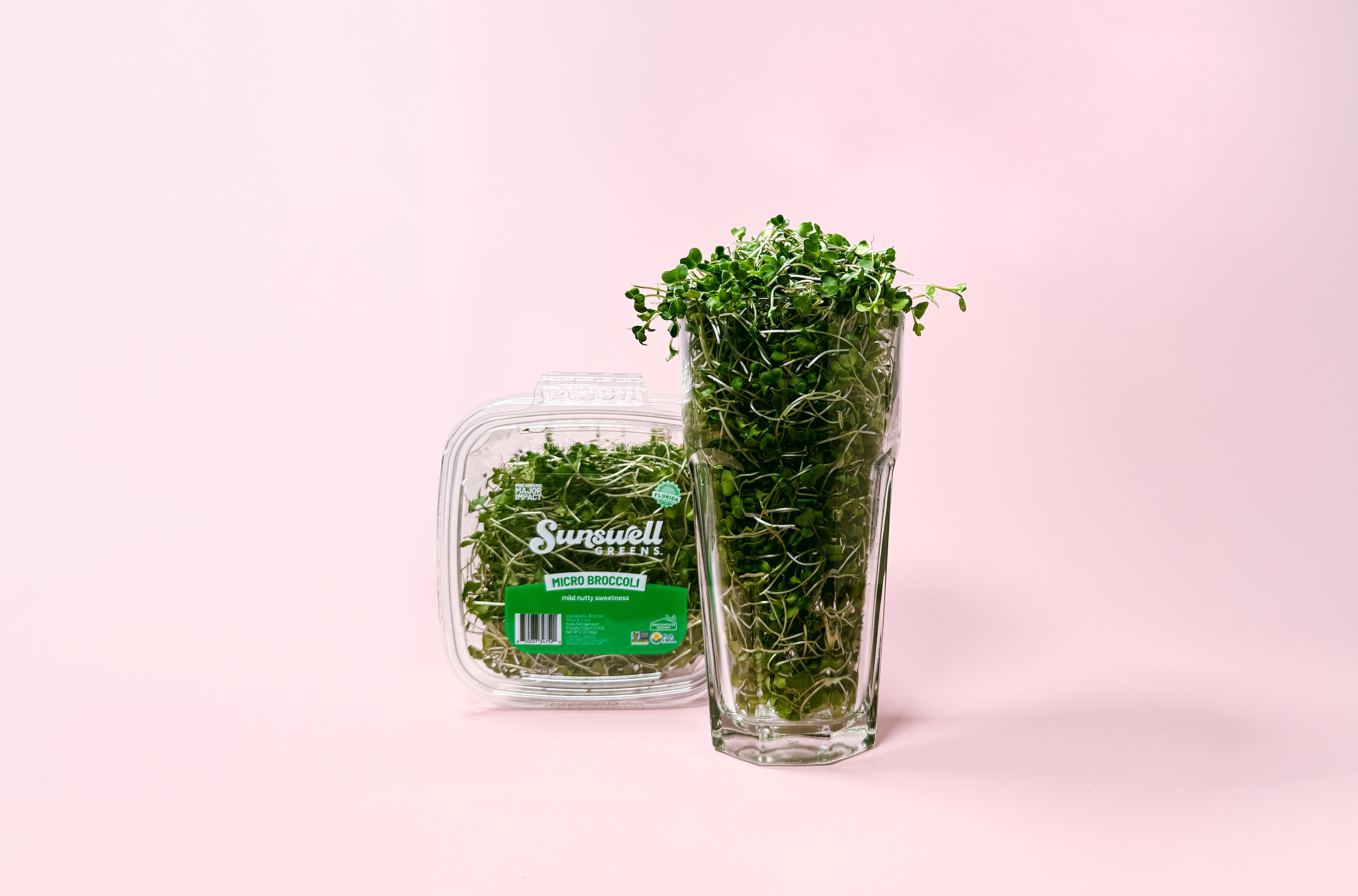 Sunswell Micro Broccoli In Glass With Product